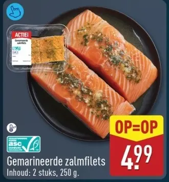 Aanbieding: Gemarineerde zalmfilets