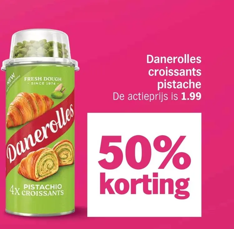 Aanbieding: Danerolles croissants pistache 