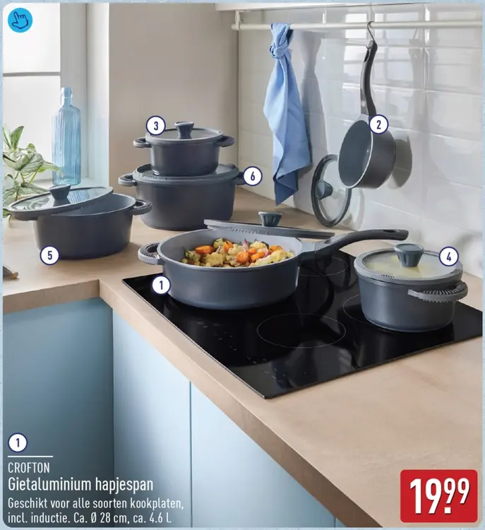 Aanbieding: Gietaluminium hapjespan