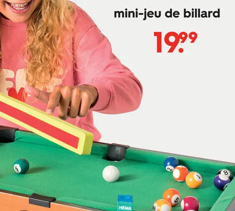 Offre: mini-jeu de billard