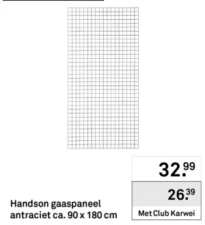 Aanbieding: Handson gaaspaneel antraciet