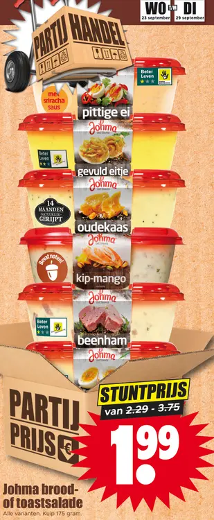 Aanbieding: Johma brood- of toastsalade