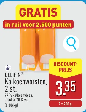Promotie: Kalkoenworsten