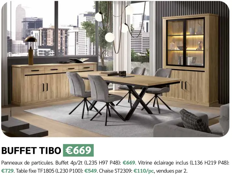 Offre: Buffet tibo