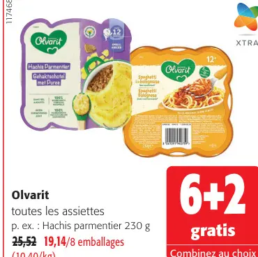 Offre: Assiettes Hachis parmentier