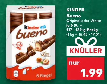 Aanbieding: Bueno Original oder White