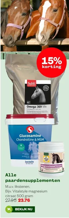 Aanbieding: paardensupplementen
