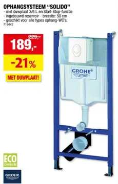 Aanbieding: Ophangsysteem "solido"