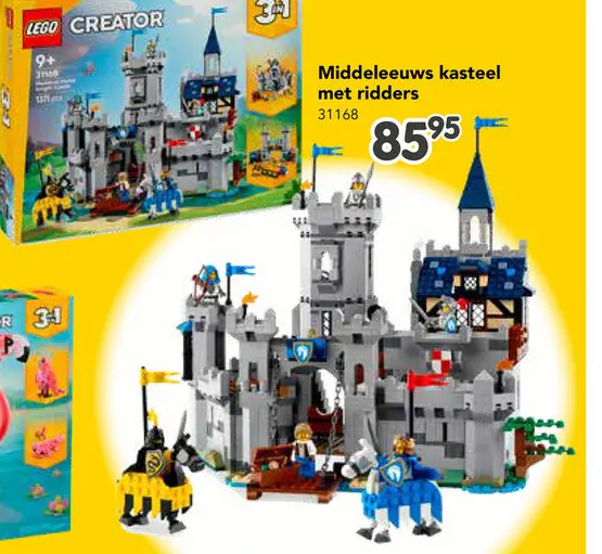 Aanbieding: Middeleeuws kasteel met ridders