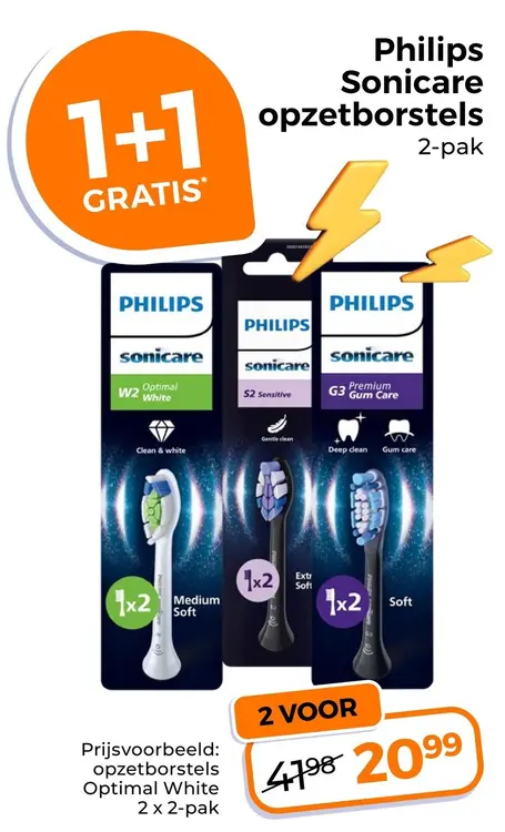 Aanbieding: Sonicare opzetborstels