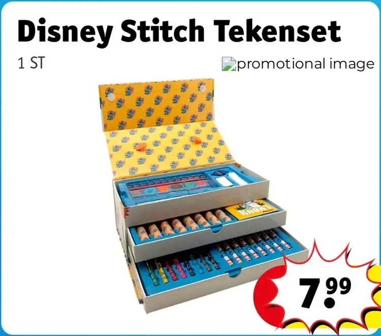 Aanbieding: Stitch Tekenset