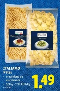 Offre: Pâtes