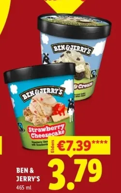 Aanbieding: Ben & Jerry's Strawberry Cheesecake