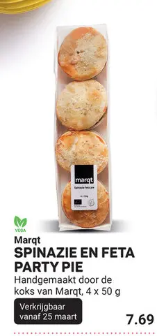 Aanbieding: Spinazie en feta party pie