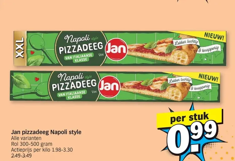 Promotie: Pizzadeeg Napoli style