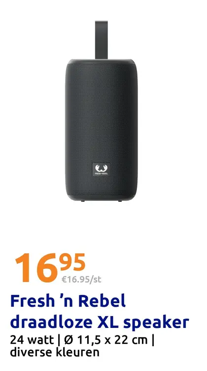 Aanbieding: Fresh 'n Rebel draadloze XL speaker
