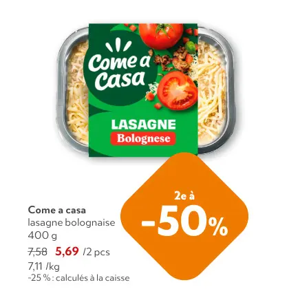 Offre: Lasagne bolognaise
