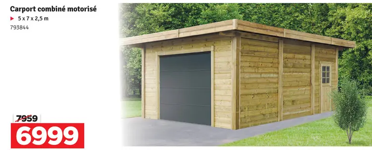 Offre: Carport combiné motorisé