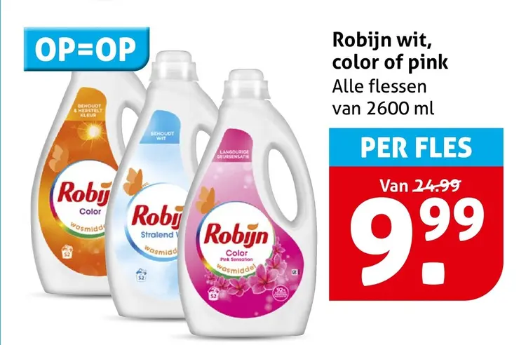 Aanbieding: Robijn wit, color of pink