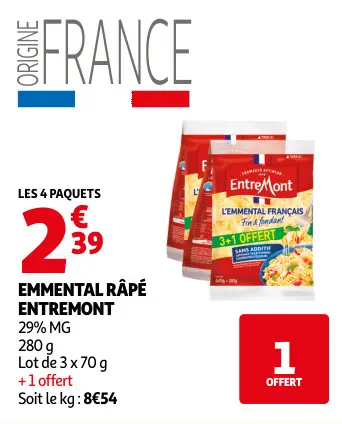 Offre: Emmental râpé