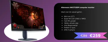 Aanbieding: Alienware AW2725DM computer monitor
