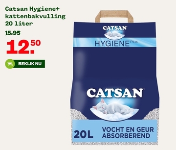 Aanbieding: Catsan Hygiene+ kattenbakvulling