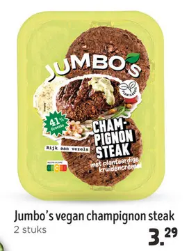 Aanbieding: Jumbo's vegan champignon steak