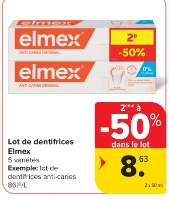 Offre: Lot de dentifrices