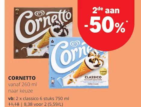 Promotie: Cornetto