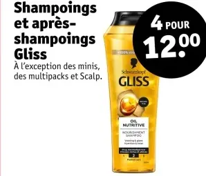Offre: Shampoings et après-shampoings