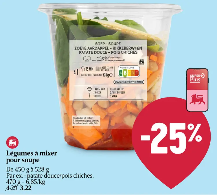 Offre: Légumes à mixer pour soupe