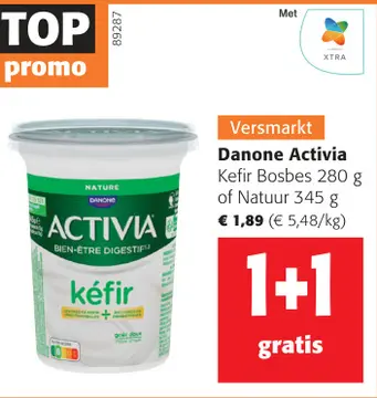 Aanbieding: Danone Activia Kefir Bosbes of Natuur
