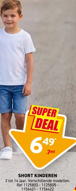 Promotie: Short kinderen