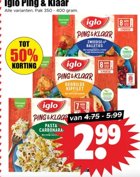 Aanbieding: Iglo Ping & Klaar