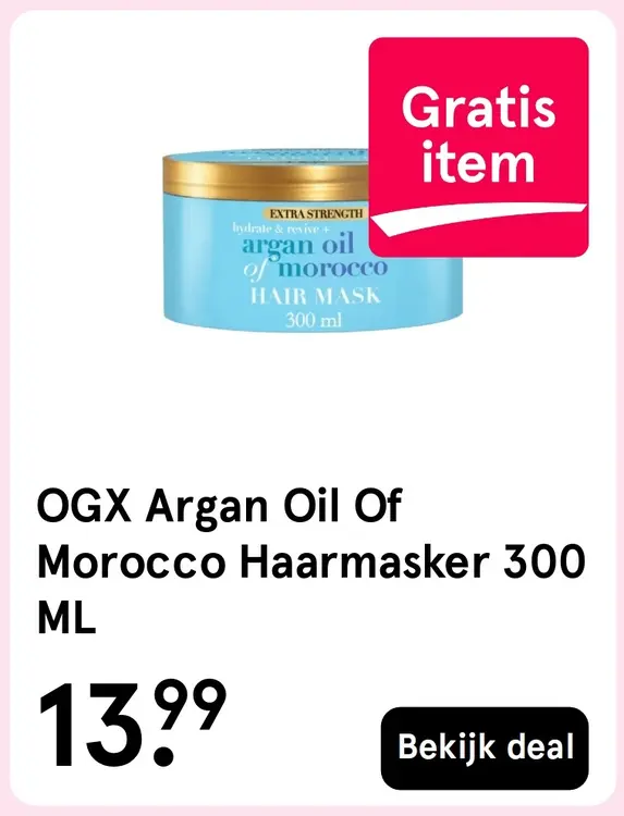 Aanbieding: Argan Oil Of Morocco Haarmasker