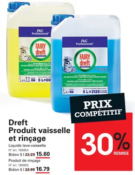 Offre: Dreft Produit vaisselle et rinçage
