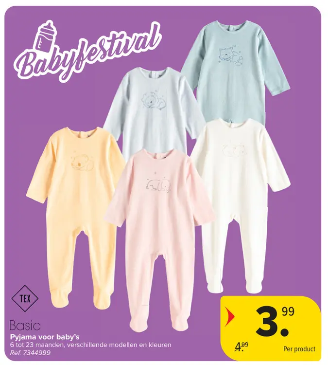 Promotie: Pyjama voor baby's