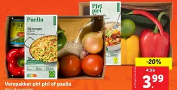 Aanbieding: Verspakket piri piri of paella