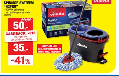 Promotie: Spinmop systeem "h2pro"