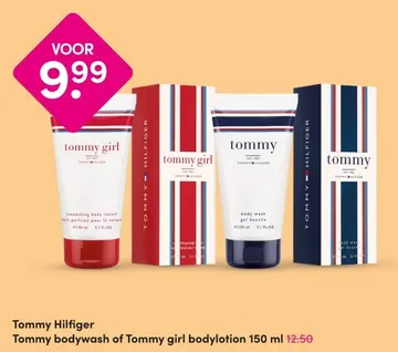 Aanbieding: Tommy bodywash of Tommy girl bodylotion