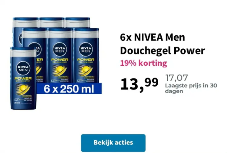 Promotie: NIVEA Men Douchegel Power