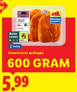 Aanbieding: Gemarineerde speklapjes