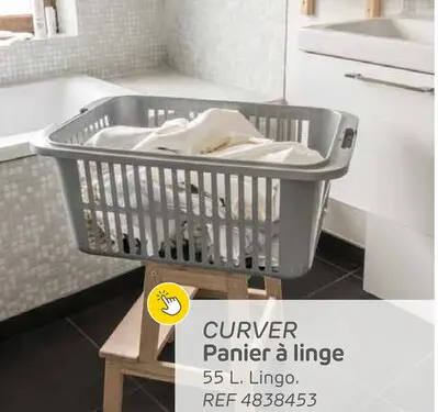 Offre: Curver panier à linge 55l lingo