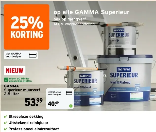 Aanbieding: Superieur muurverf