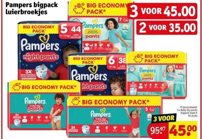 Promotie: Pampers bigpack luierbroekjes