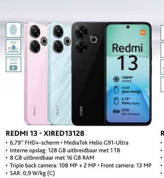 Aanbieding: REDMI 13 - XIRED13128