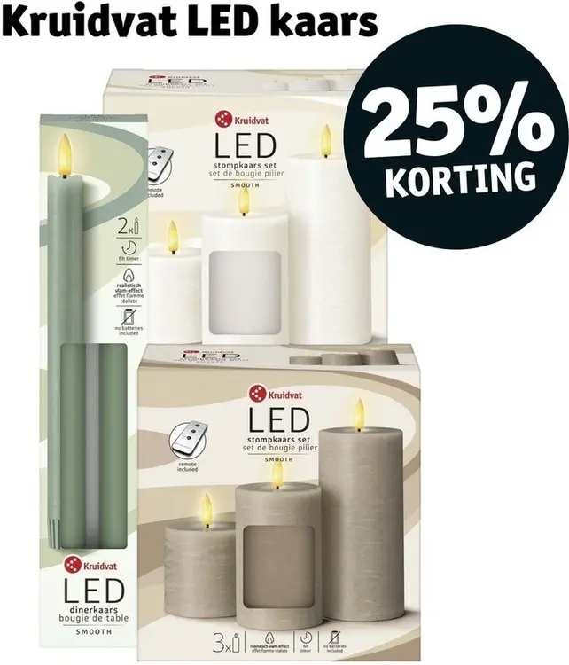 Aanbieding: LED kaars