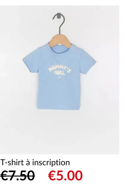 Offre: T-shirt à inscription