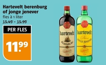 Aanbieding: Hartevelt berenburg of jonge jenever