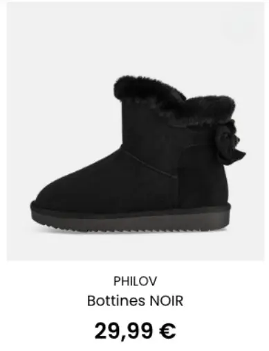 Offre: Bottines NOIR
